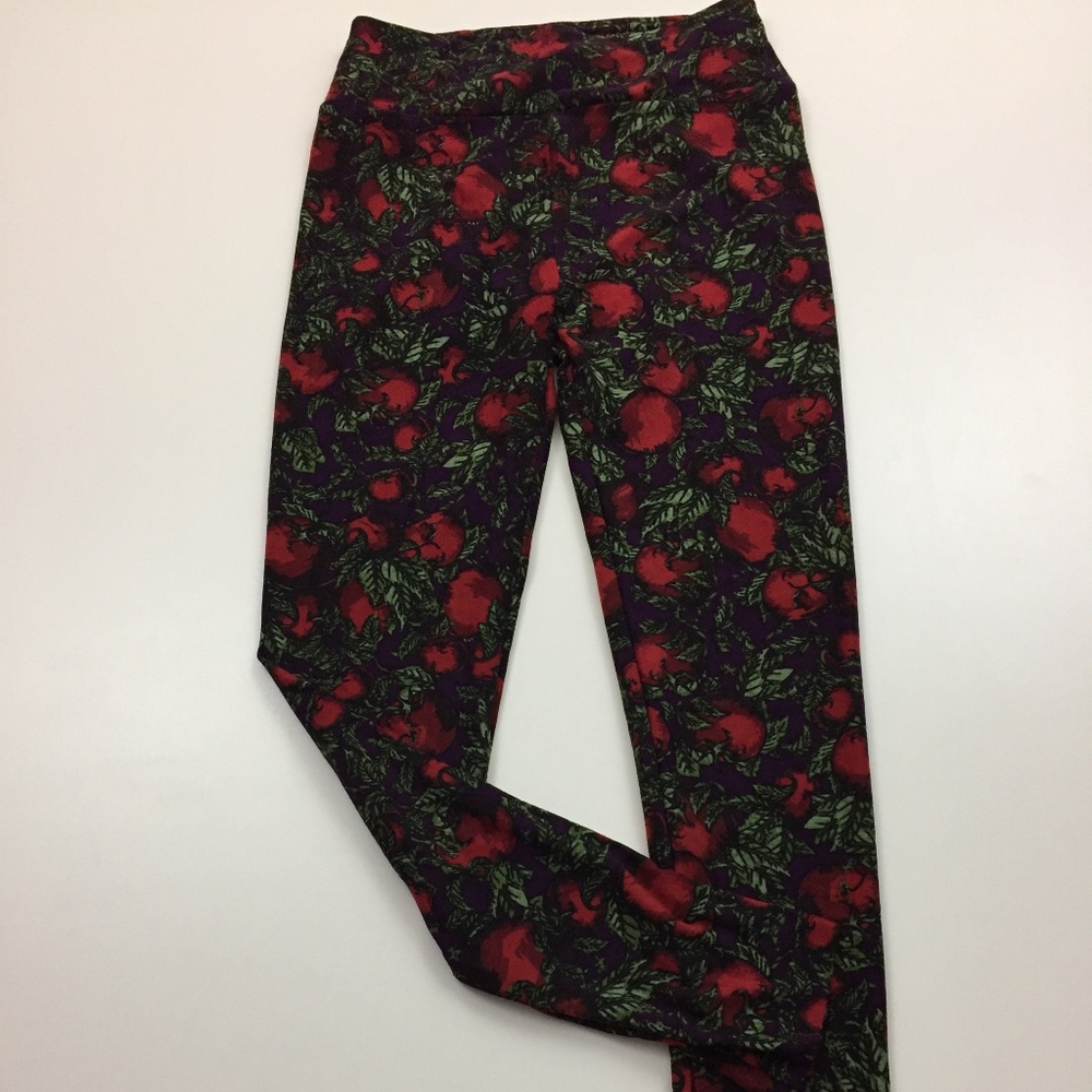 LuLaRoe OS Multi-Colored Printed Pull On Leggings